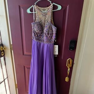 Blush Lavender Beaded Dress